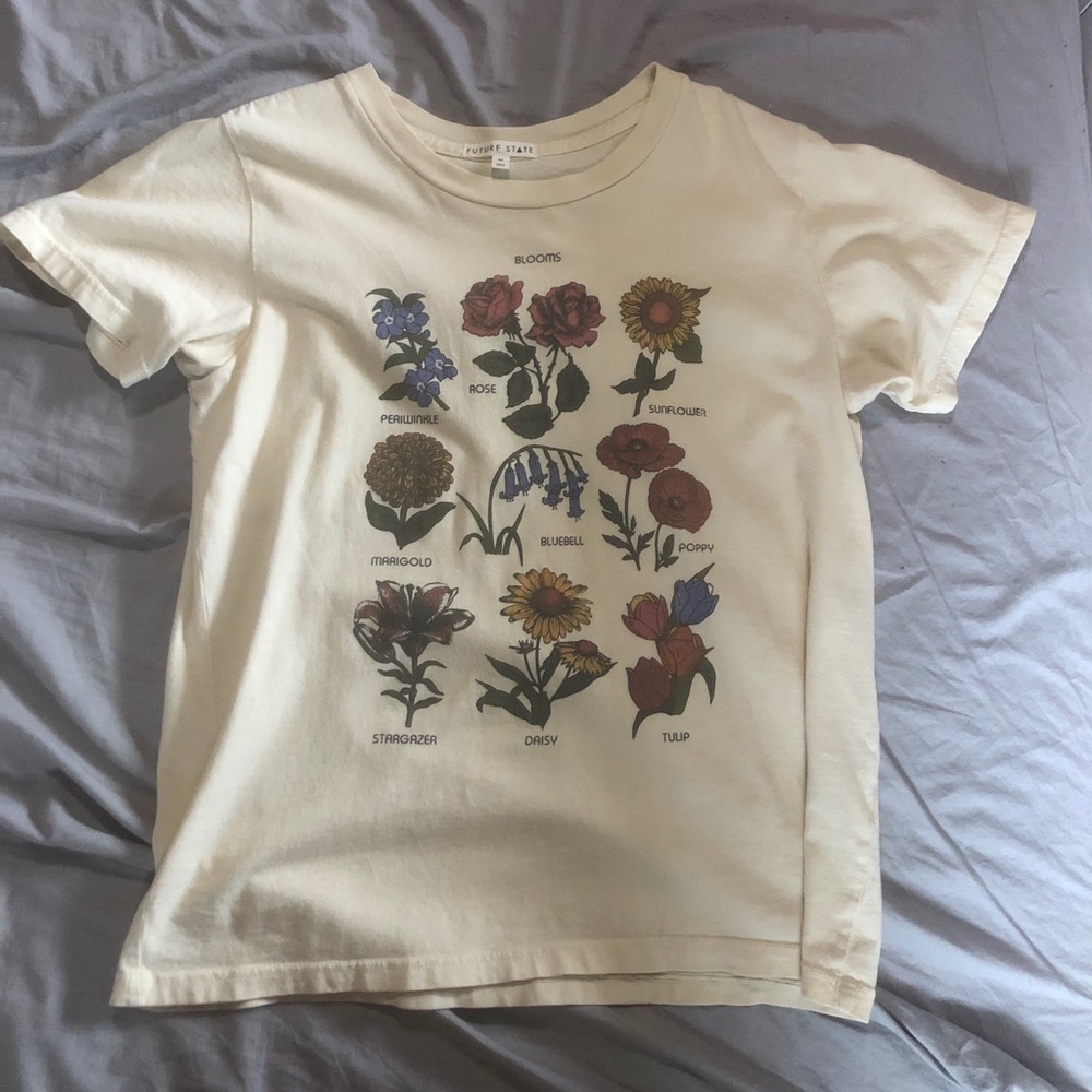Urban Outfittters yellow flower shirt